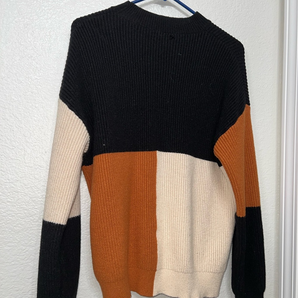 Tri Color-Block Sweater - Picture 3 of 5